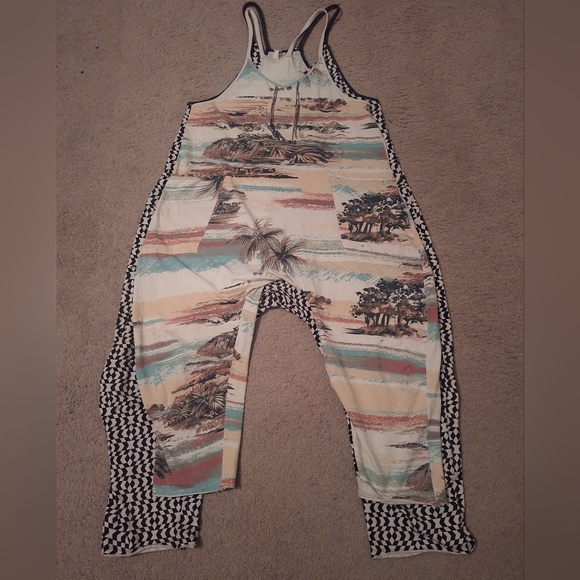 Free People Hot Shot Onesie - Pink Combo Checkered - NWT - Picture 8 of 9